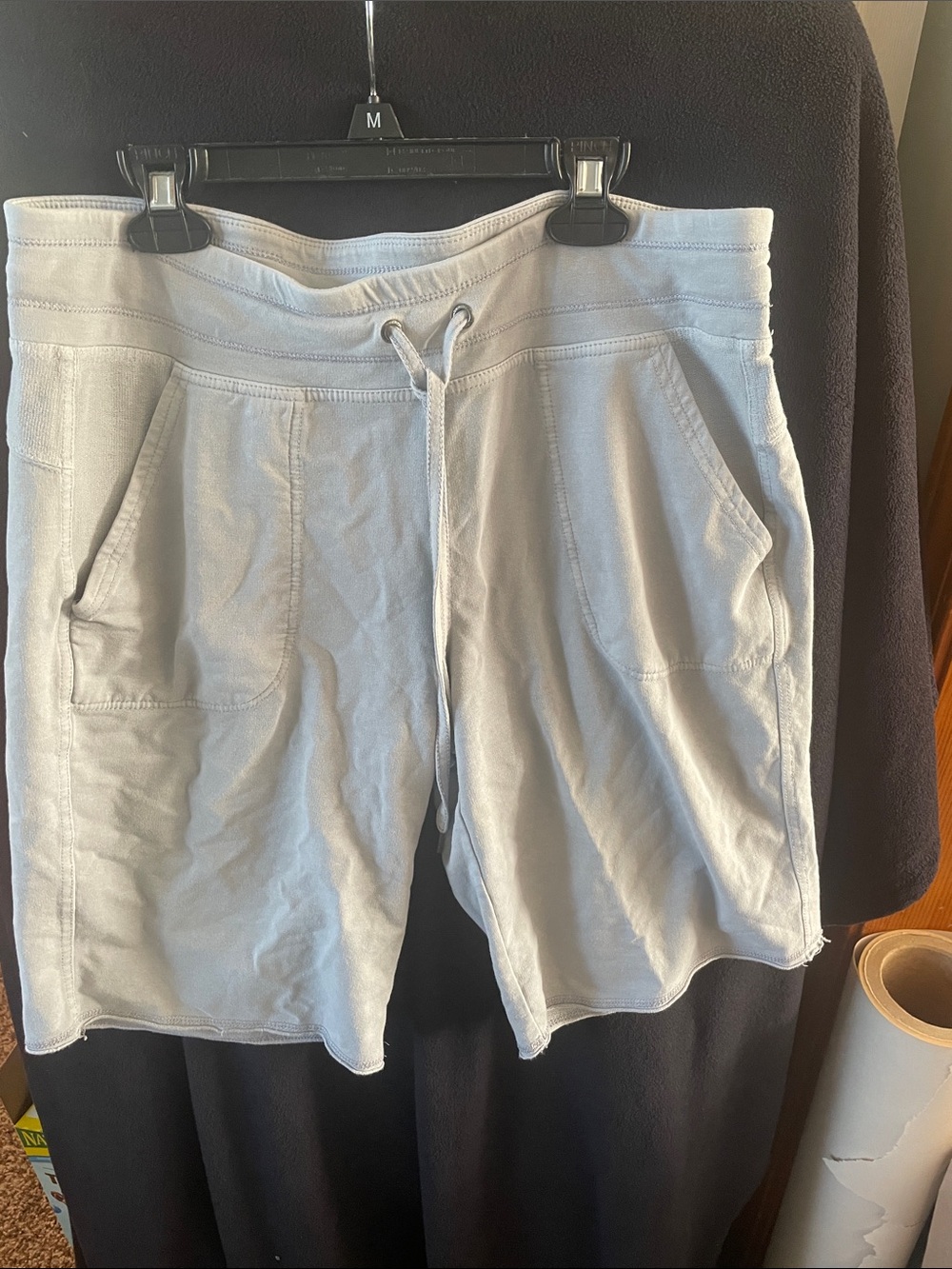 Calvin Klein Light Gray Drawstring Women's Shorts
